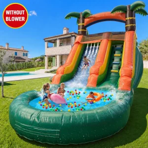 21ft Portable Jungle Water Slide