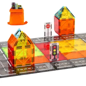 56 PCS Magnetic Tiles Building Blocks