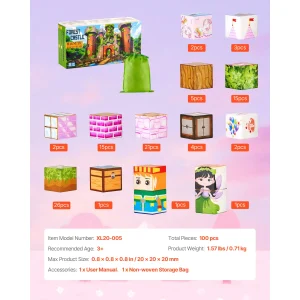 Magnetic Blocks Princess Castle Set
